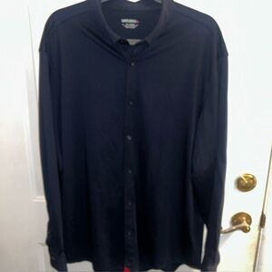 UNTUCKit Men’s 100% Soft Cotton Navy Button Down Shirt Size XX-Large